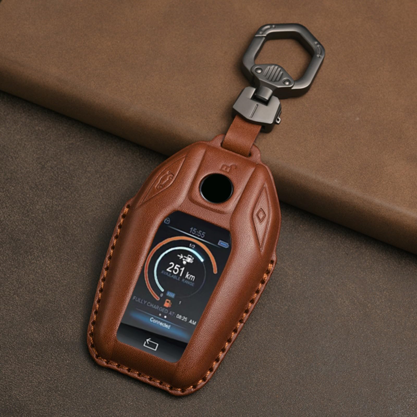 Funda para llave BMW de cuero auténtico, estilo elegante para Series 5 y 7 7