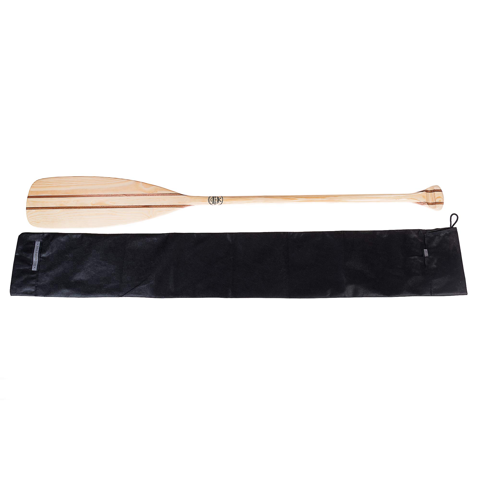 John Paddle Set: 2 Stück Holzpaddel 90cm- 180cm, Stechpaddel aus Holz + 1 Stück Paddle Sleeve (Doppelpaddeltasche) Höchste Qualität - EU ökologische Produktion
