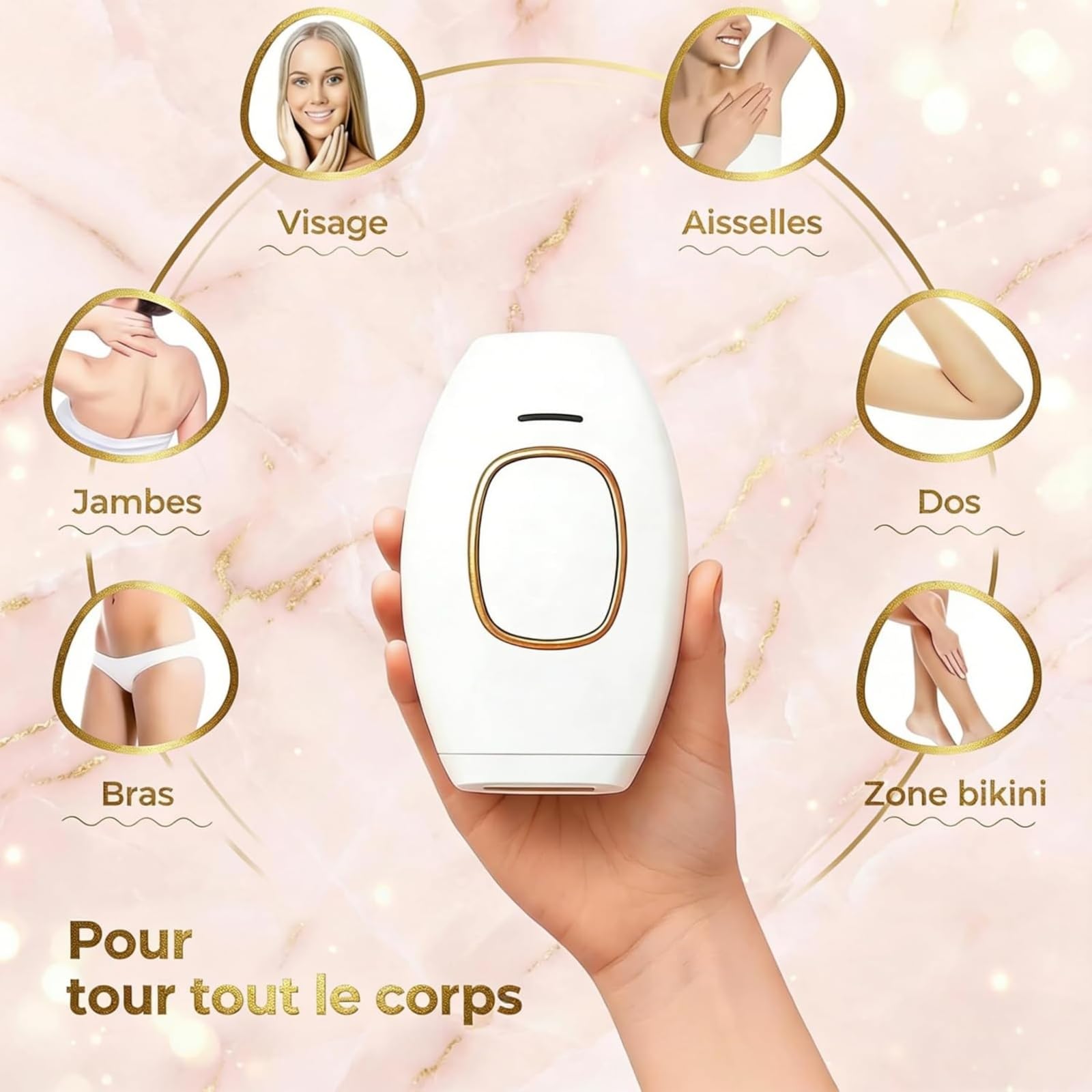 Solippy Epilateur Laser Loop Original,Épilateur Lumière Pulsée