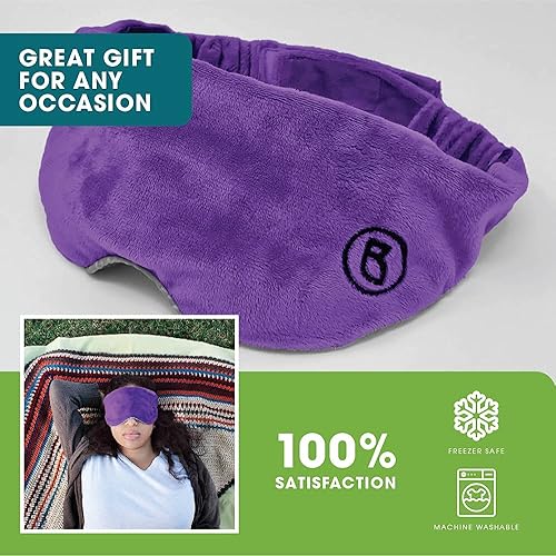 Miniatura 10 de BARMY Máscara de sueño con peso para mujeres y hombres 08 lb13 onzas 5 colores máscara de ojos con peso para dormir cubierta de ojos bloquea la luz