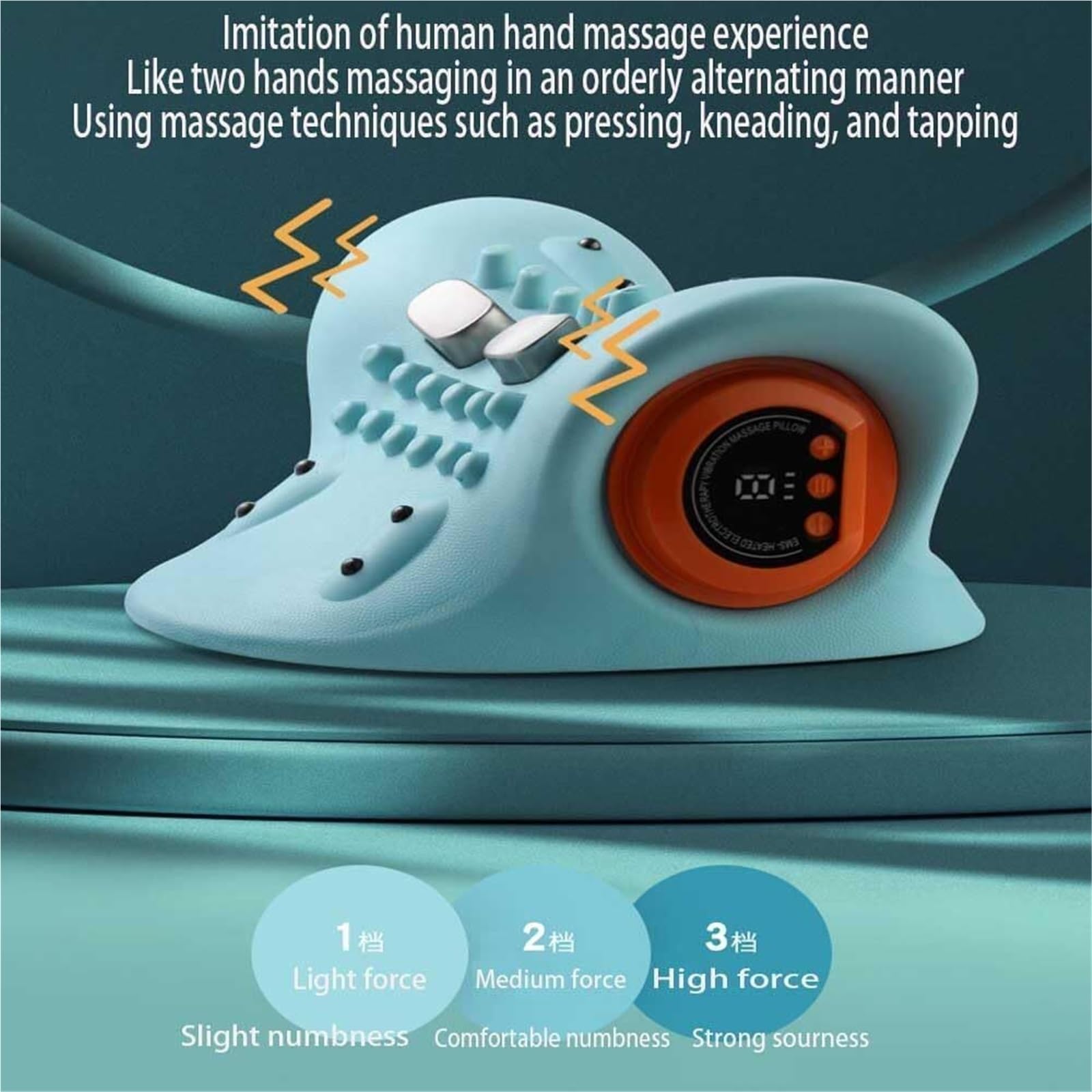 Masajeador Hugterra de Primera categoría 2025, masajeador Shiatsu para Espalda, Cuello y Hombros, masajeador de Cuello con ángulo de 26°, masajeador de Cuello y Hombros 4D con Calor(1pcs)