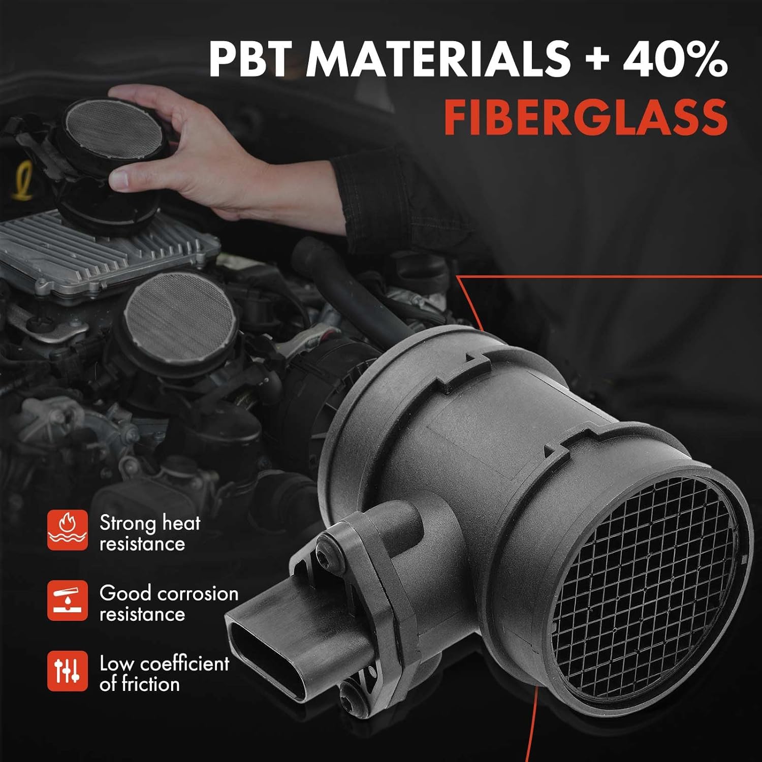 A-Premium Mass Air Flow Sensor Compatible with Porsche Cayenne 2003-2006 V8 4.5L