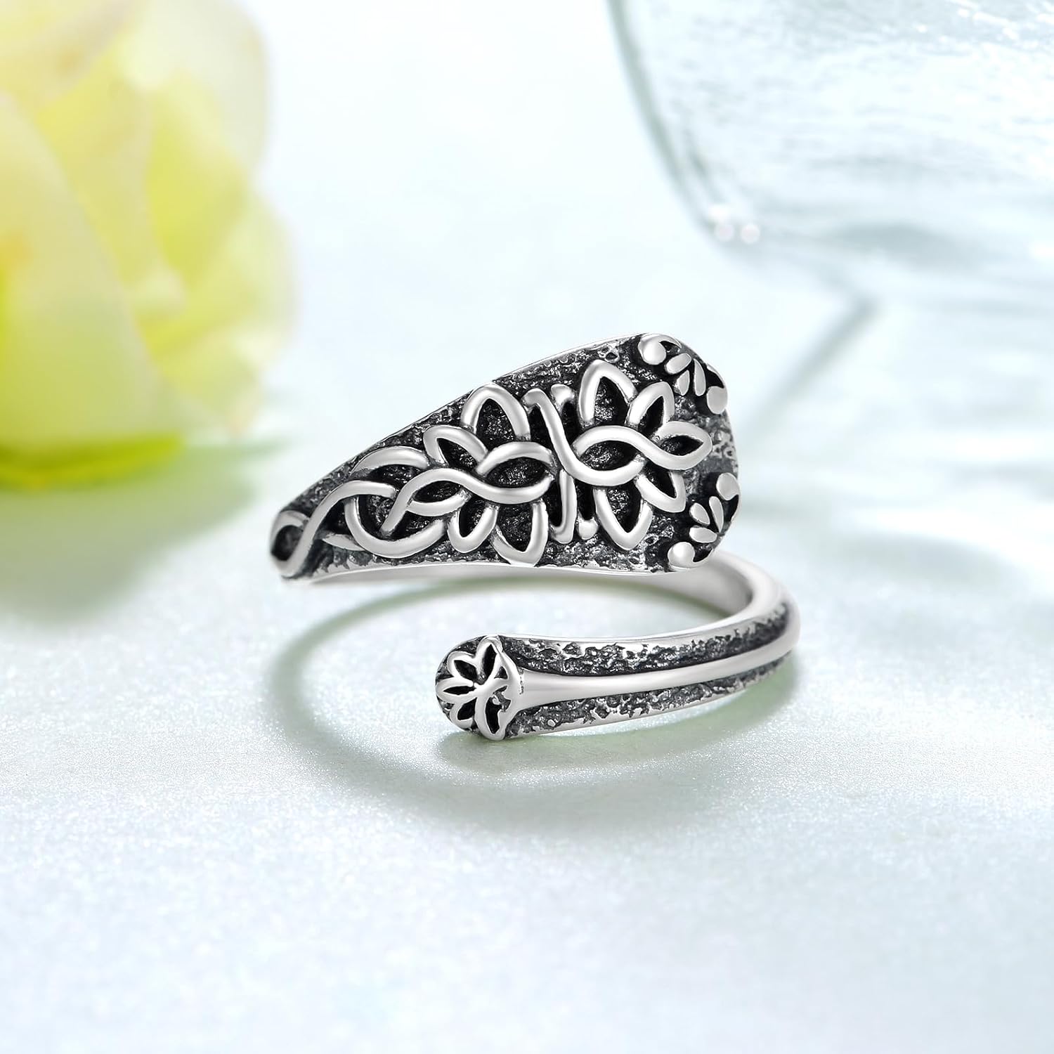 Spoon Rings for Women 925 Sterling Silver Thumb Rings for Women Jewelry Gifts for Women Men