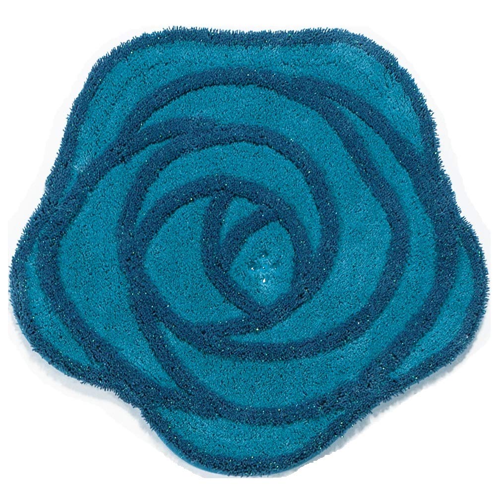 ローズ 薔薇をかたどった多用途 インテリアラグ 薔薇 カーペット」の