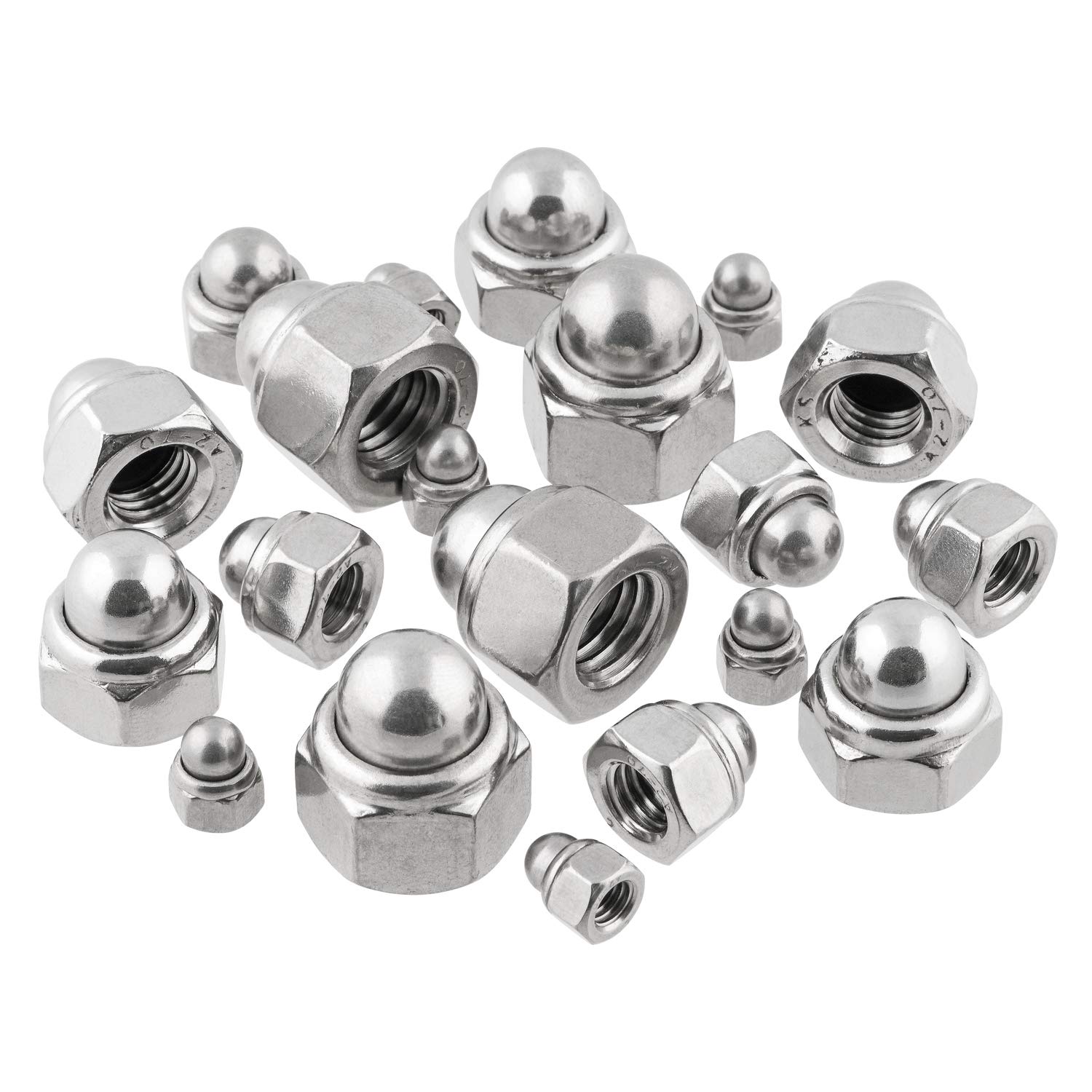 Tuercas autoblocantes M12 DIN 986 de acero inoxidable A2, tuercas de bloqueo, tuercas hexagonales M12, 100 unidades