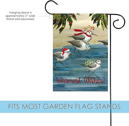 Miniatura 10 de Toland Home Garden 1012262 - Bandera de jardín de Navidad con camión rojo de 28 x 40 pulgadas, doble cara para decoración de jardín de invierno al