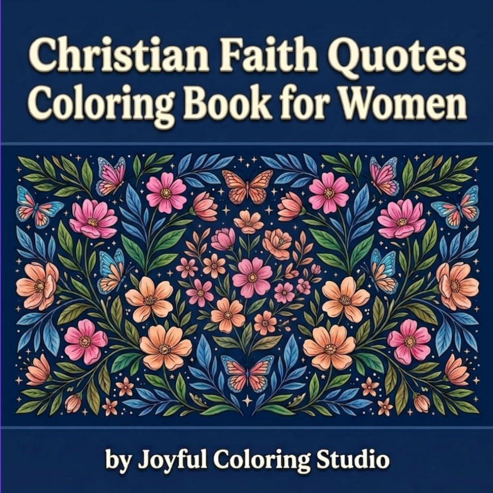Christian Faith Quotes Coloring Book for Women: Bold & Easy Bible Verse Designs for Relaxation, Stress Relief, and Peaceful Coloring