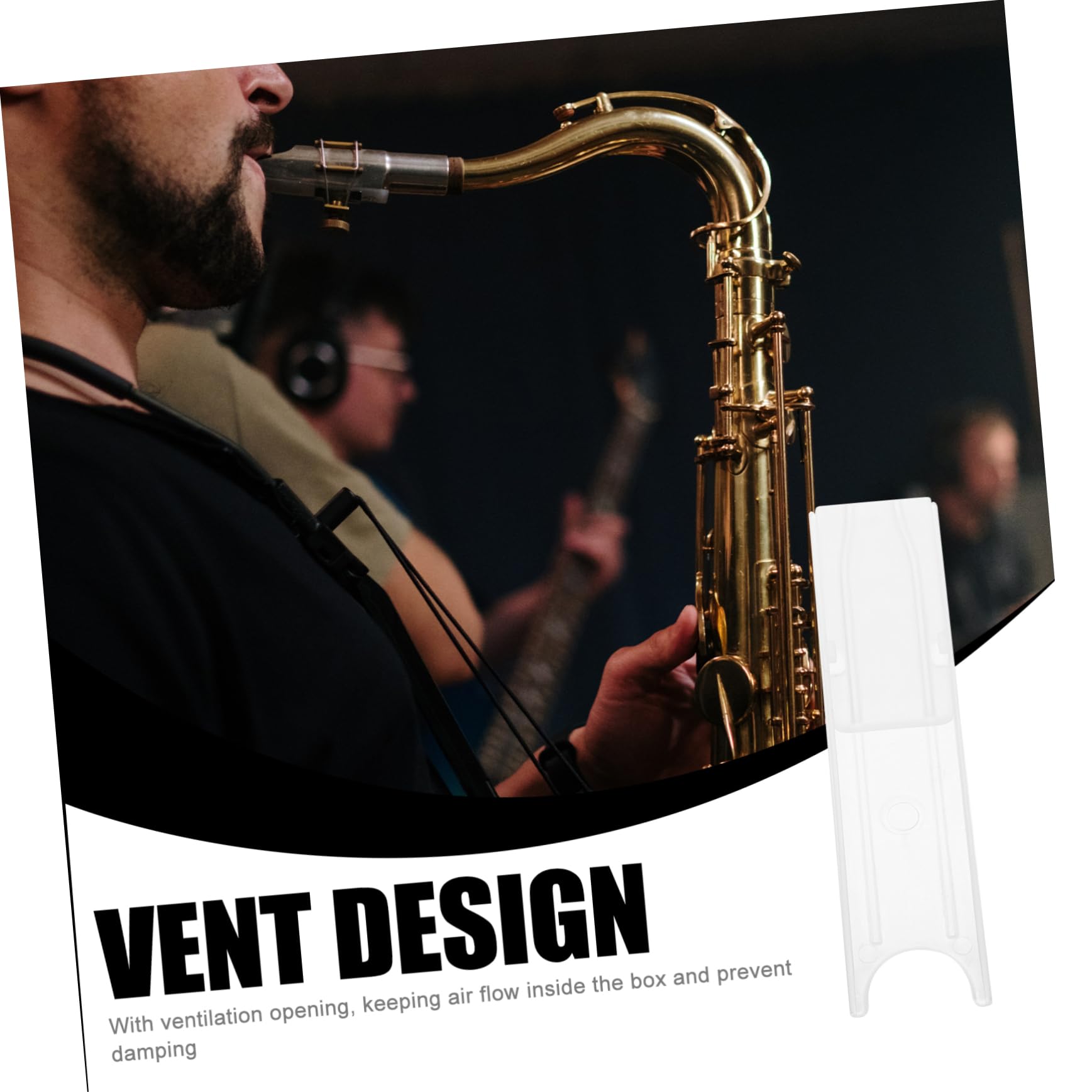 Yardwe 4pcs Clarinet Storage Holder Sax Box Material Lightweight Easy to Open Close