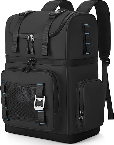 YOUNGOA Mochila Nevera Isotermica Grande, Doble Capa Impermeable Mochila Termica, Bolsa Picnic A Prueba de Fugas