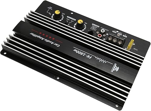 Amplificador de Carro Amplificador de Carro de 4 CanaisAmplificador Automotivo 12V 1800W Estéreo de de Alta Potência para Desempenho de Subwoofer Em Veículos Qualidade de Som Aprimorada e