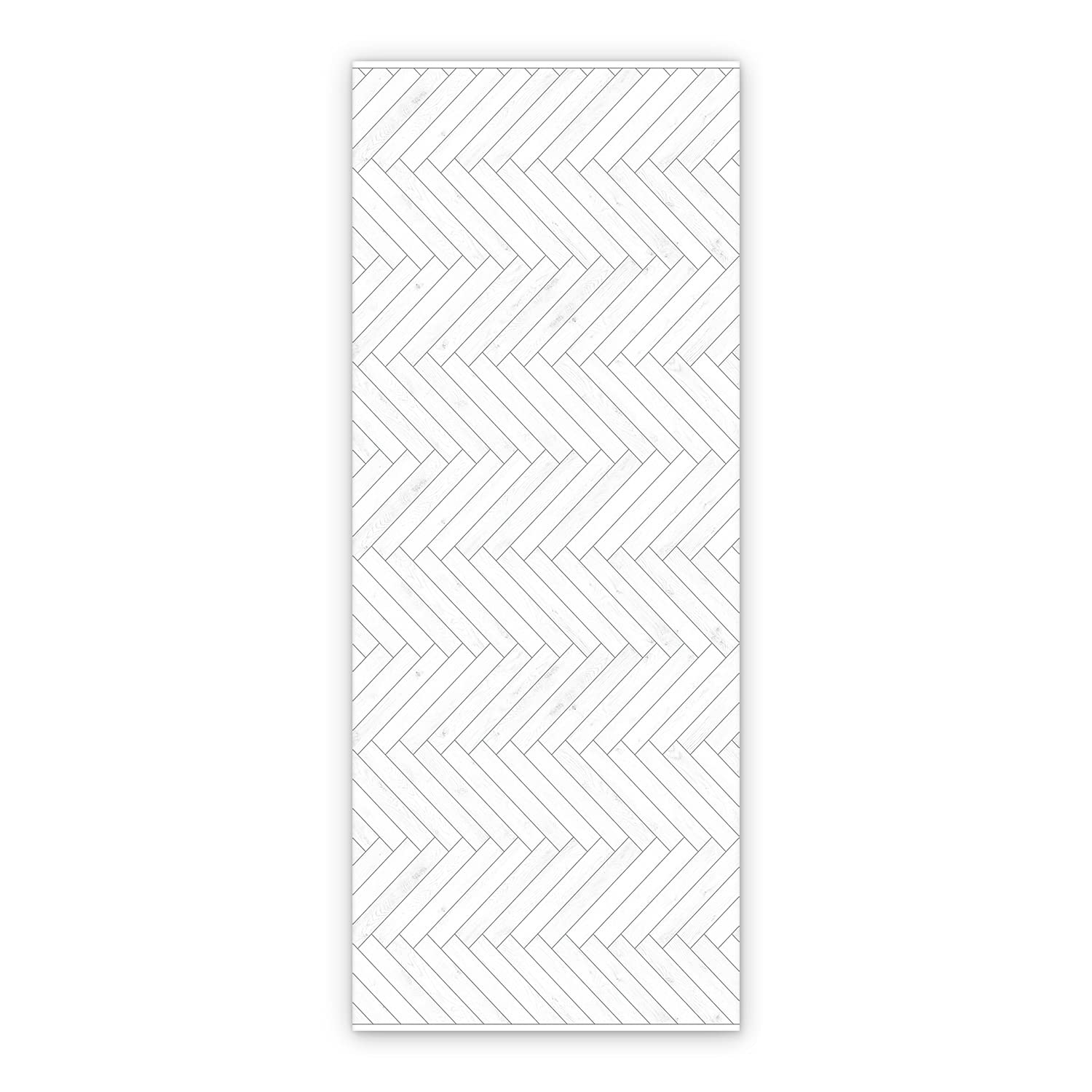 Tapis en vinyle de cuisine BirdsEcho herringbone 140x198cm pour salle à manger