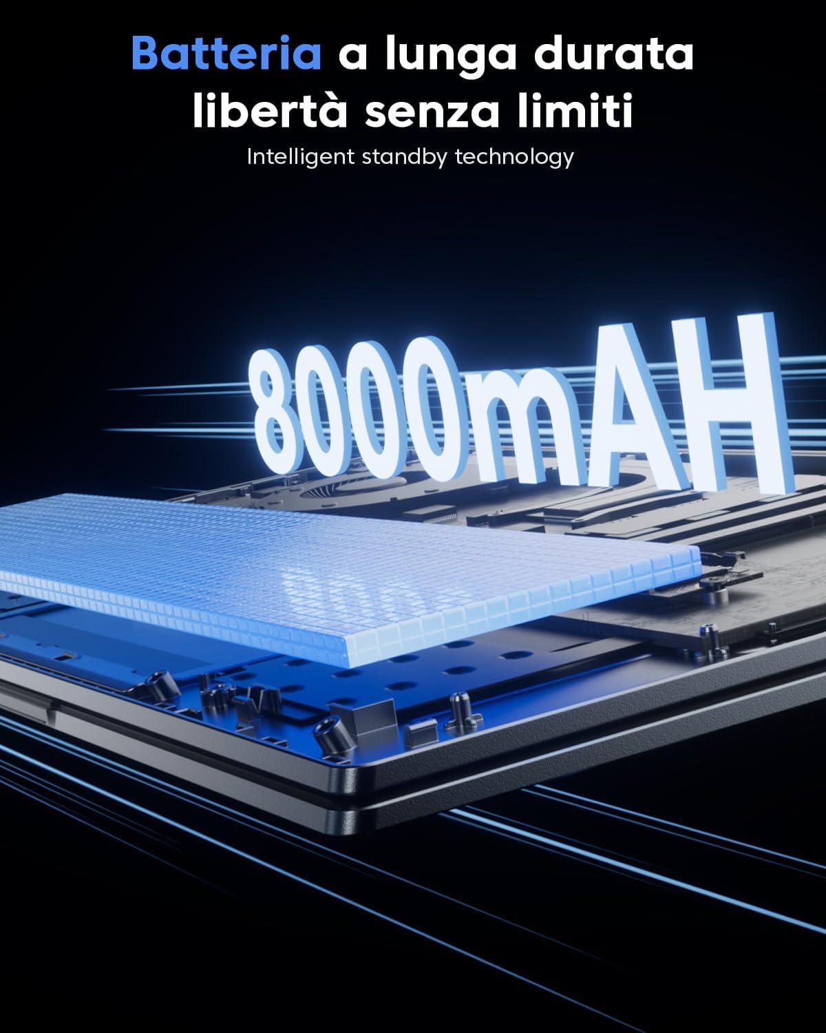 Tivique 18.5" PC Portatile Processore N150 Fino a 3.6 GHz, Batteria 8000 mAh, Computer Portatile 16GB RAM DDR4 512GB SSD Espansione 2TB, Laptop 1080P FHD, HDMI, USB3.2, Type C, Notebook Ufficio Studia