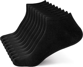 BYDOLL 9/18 Pairs Ankle Cotton Socks for Women Athletic Running Breathable Soft Socks No-Slip Grip for Sports and Casual