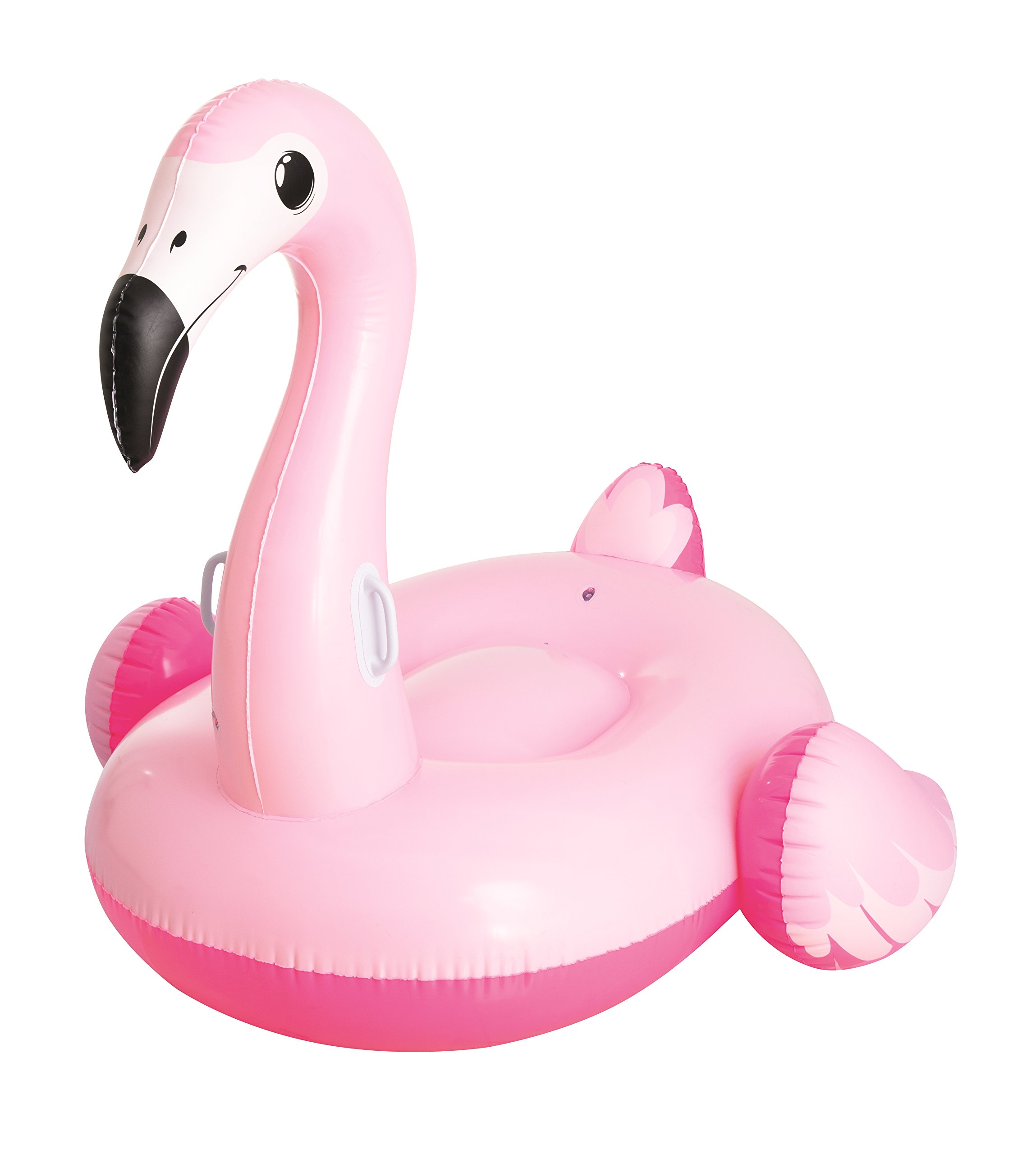 Bestway 41110 Float'nFashion Fenicottero Rosa Cavalcabile Gigante con Maniglie 1,91m x 1,78m