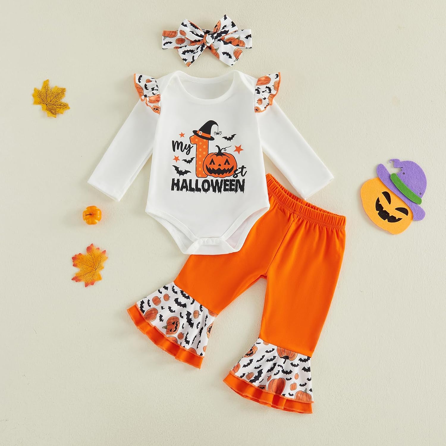 My First Halloween Baby Girl Outfits Newborn Infant Halloween Clothes Set