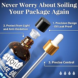 HIQILI Ocean Essential Oil 100ml - Clean Fresh Fragrance Oil for Home Diffuser, Laundry, Car Freshies, Aromatherapy, Candle Soap Perfume Making Kit 3.38 Fl Oz