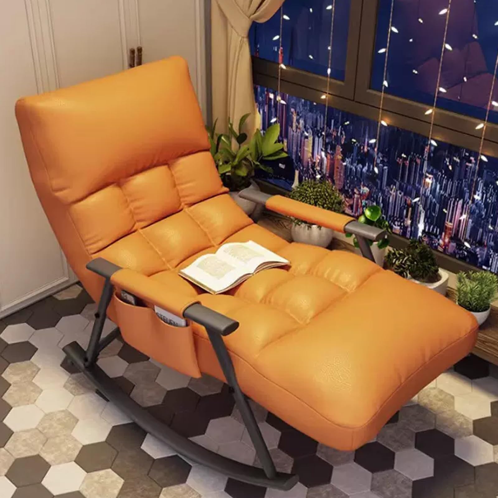 Fauteuil à bascule chambre pour soulager le dos avec assise et dossier réglable