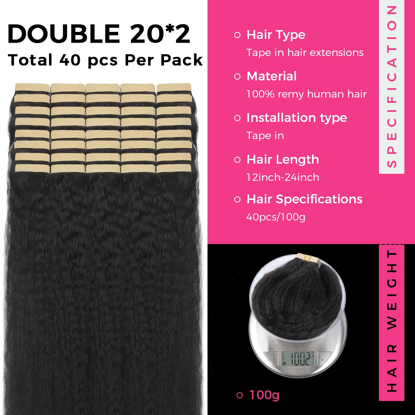 Amazon.com : Lashey Tape in Hair Extensions Human Hair for 