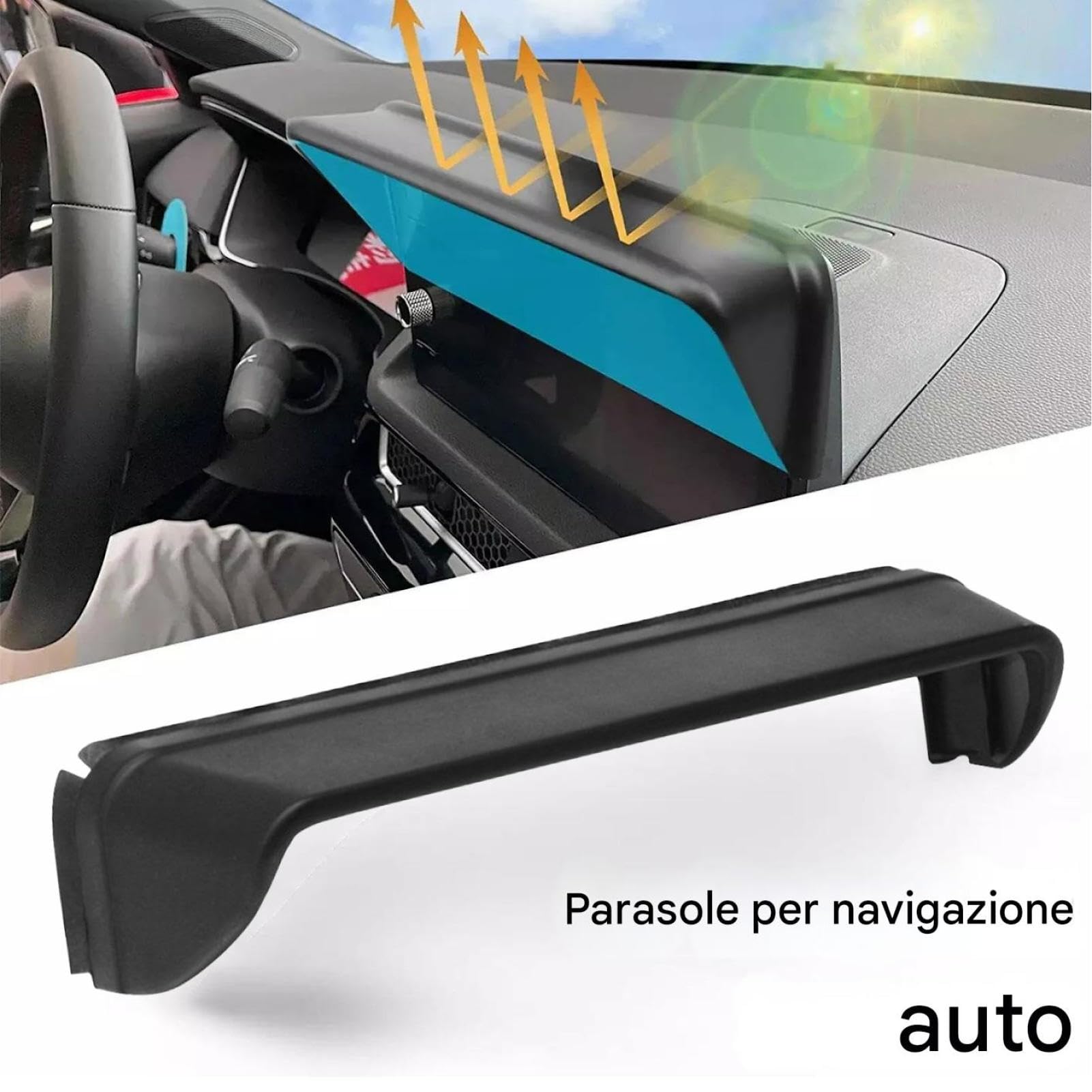 Visiera parasole navigazione auto Schermo antiabbagliamento GPS antiriflesso per veicolo