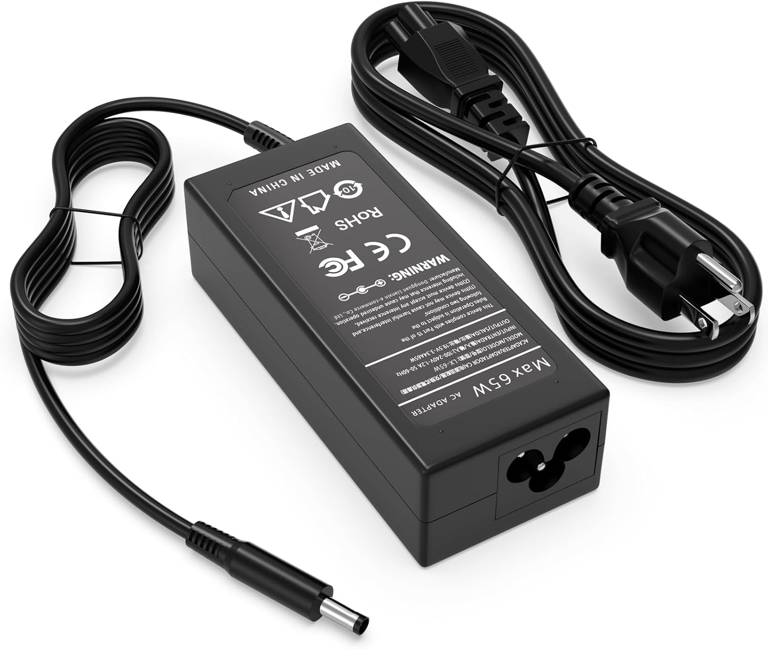 2025 New 65W AC Adapter Compatible with Dell Pro 14 16 PC14250 PC14255 PC16250 PC16255 Business/Student Laptop,Compatible with Dell Pro Micro QCM1250 QCM1255 Desktop Power Adapter