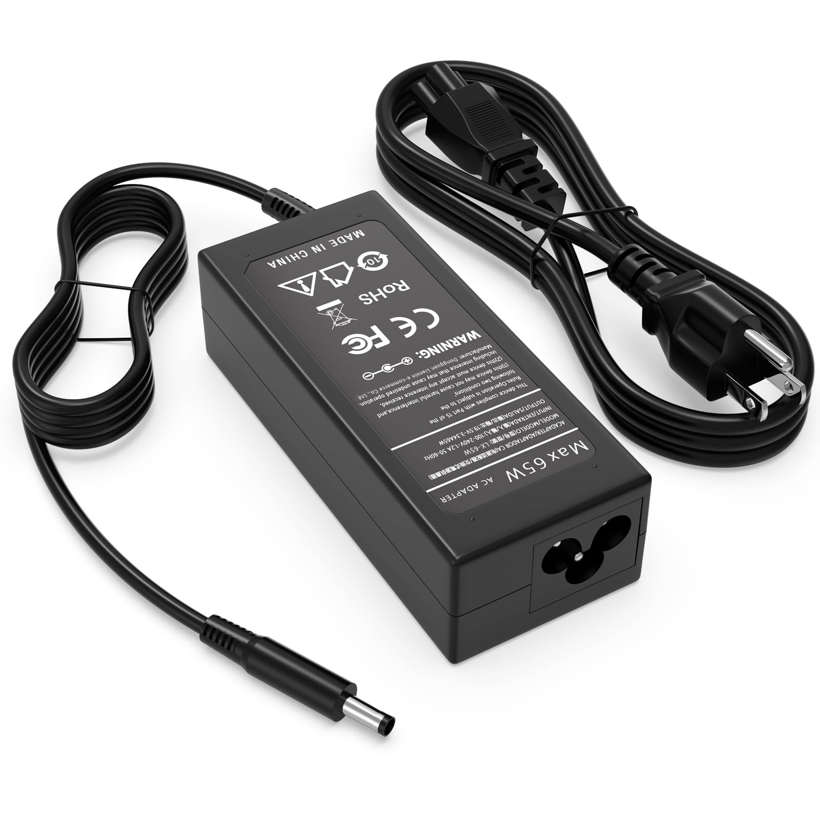 2025 New 65W AC Adapter Compatible with Dell Pro 14 16 PC14250 PC14255 PC16250 PC16255 Business/Student Laptop,Compatible with Dell Pro Micro QCM1250 QCM1255 Desktop Power Adapter