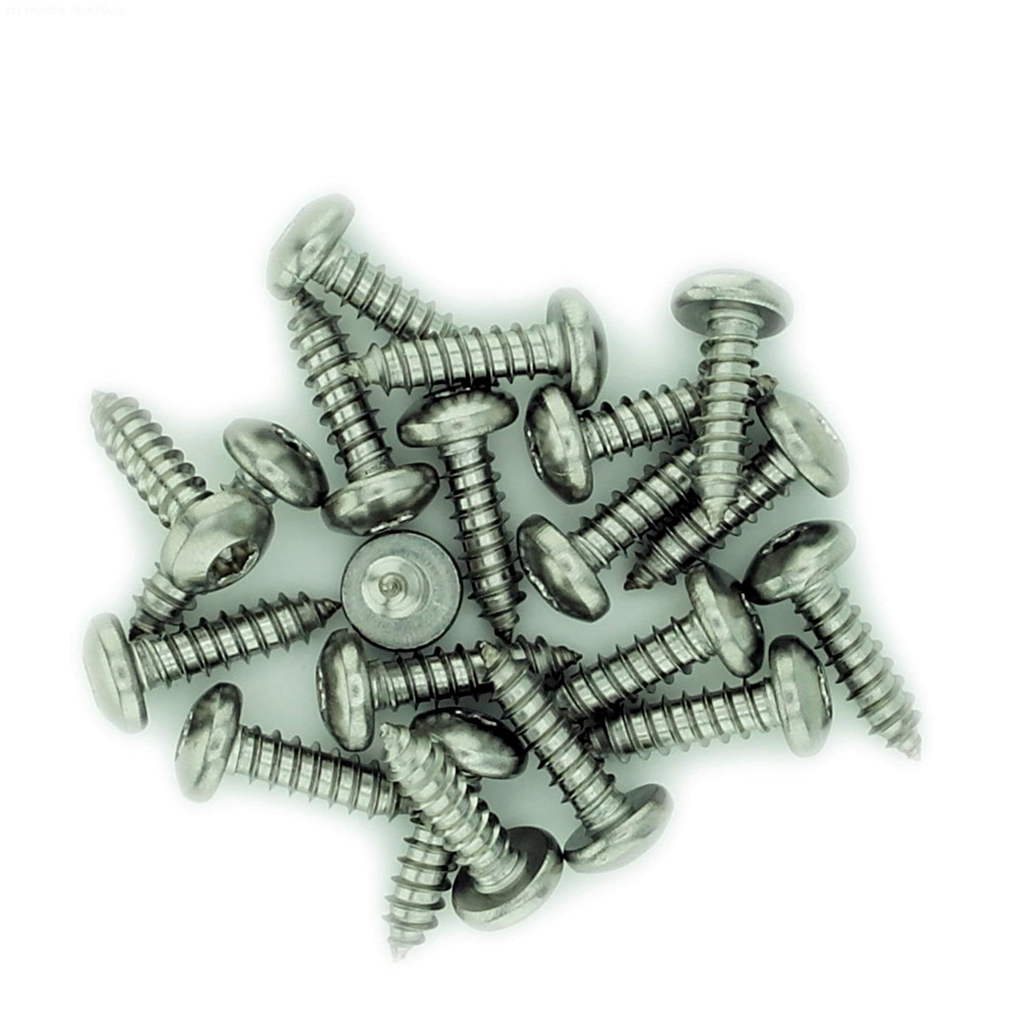 Singularity Supplies No.8 X 1.5 (4.2Mm X 38Mm) Tx Pan Self-Tapping Screw - Stainless Steel (A2) (Pack Of 20)