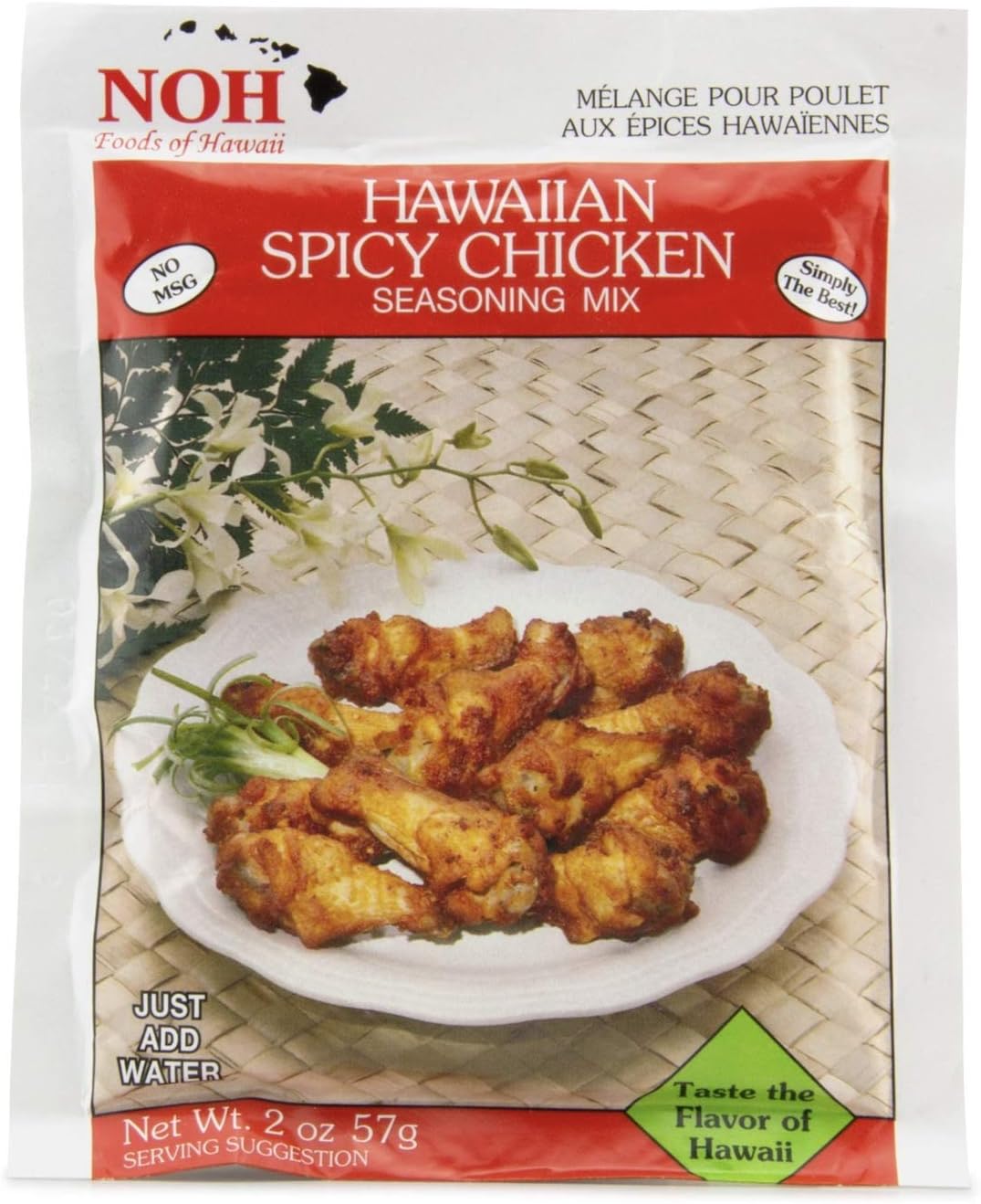 NOH Hawaiian Spicy Chicken Seasoning Mix, Set of 12 (1.5 oz)