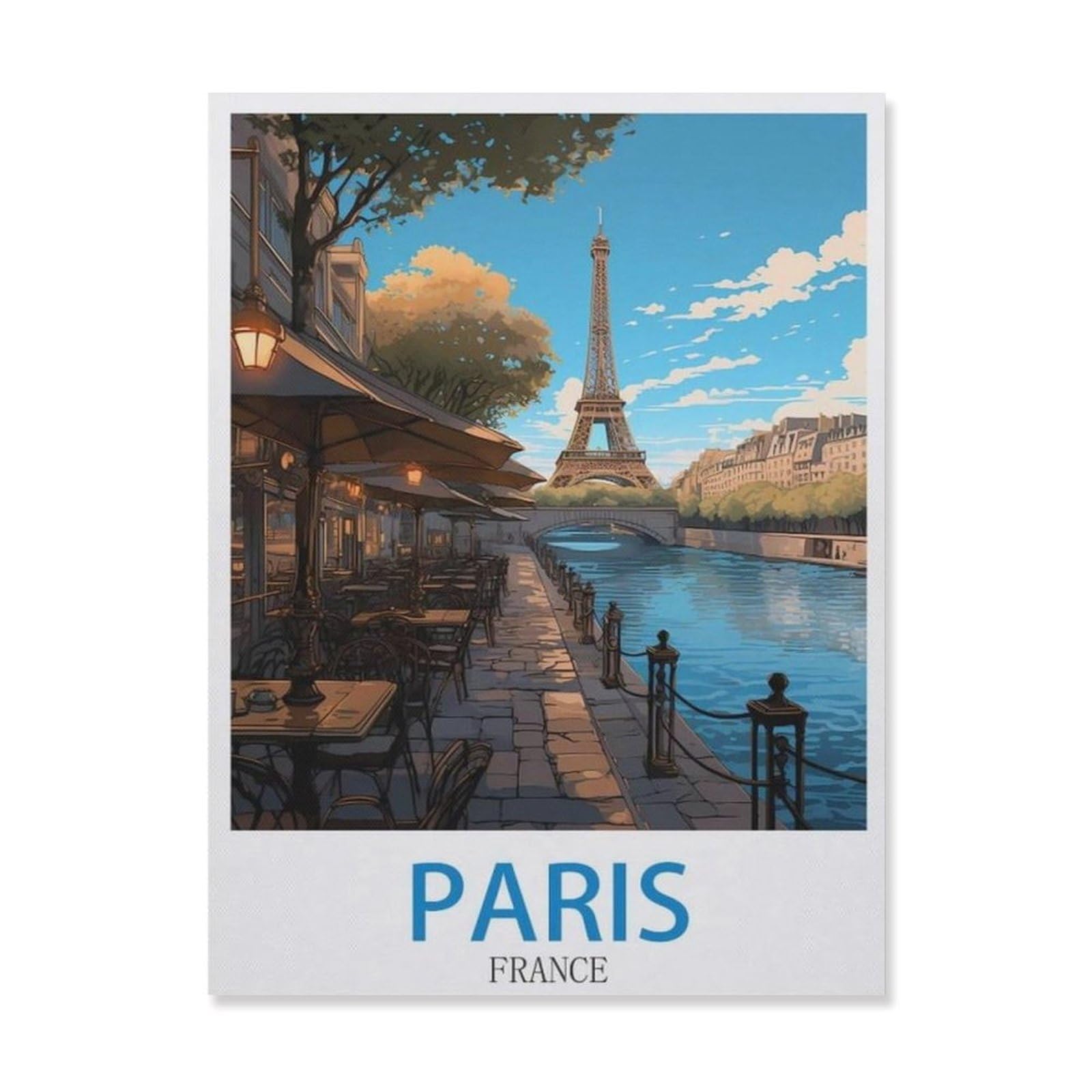 Vintage Metal Tin Sign，Paris France，Funny Bathroom Decor, Restroom Decoration, Funny Bathroom Wall Art Tin plaque(30x40cm）12x16 inch-EF27
