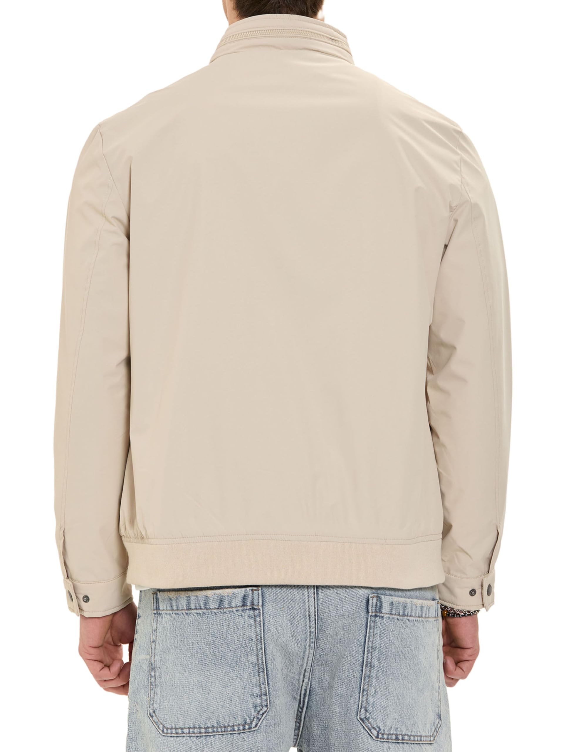Redbridge Giacca da mezza stagione, leggera, con cappuccio nascosto nel colletto alto, casual, per la primavera e l'autunno