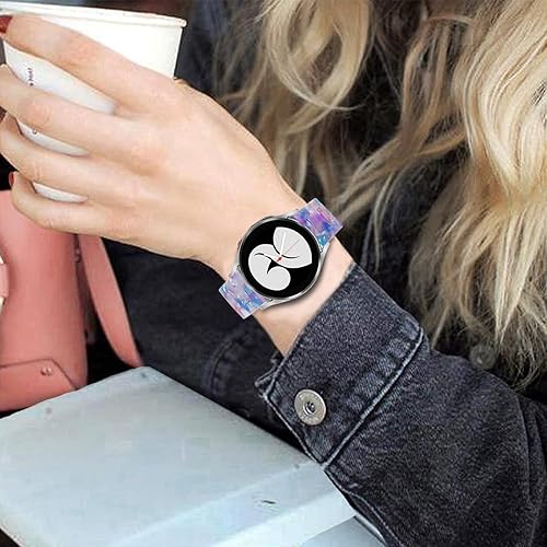 Vista 214 de Correas compatibles con Samsung Galaxy Watch 7 / FE / 6/6 Classic / 5/5 Pro / 4/4 Classic / 3 de 1.614 in / Huawei GT3 de 1.654 pulgadas, 0.787