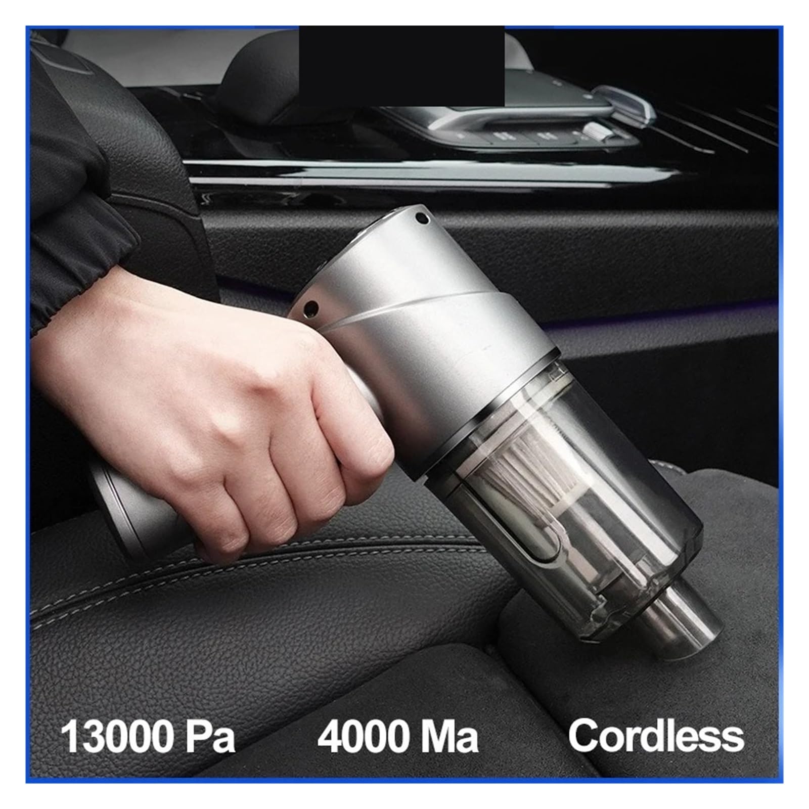 13000 Pa aspirapolvere senza spazzole per auto senza fili portatile per auto senza fili Mini Portatile per Car Home Desktop Pulizia della tastiera(oro rosa)