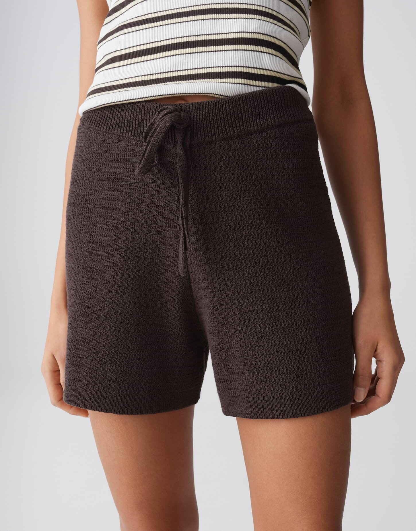 OPUS Damen Shorts | MAADOW Resort Strickshorts im Baumwollmix