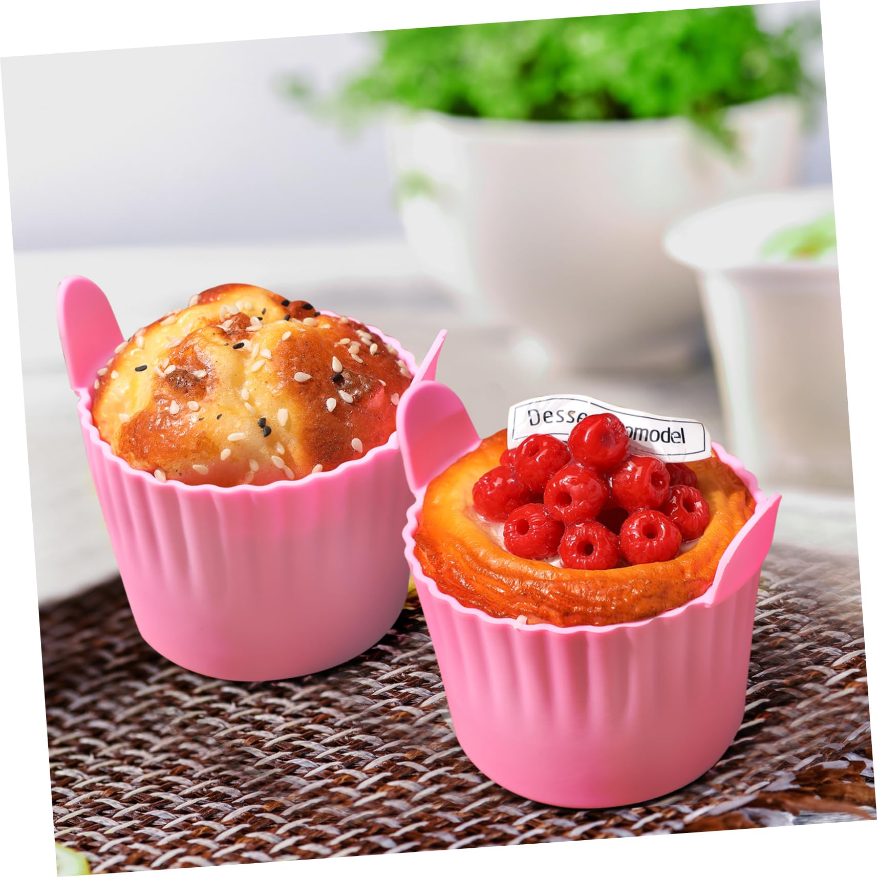 MAGICLULU Lot De 5 Moules À Muffins En Silicone Moules À Plateaux À Muffins En Silicone Réutilisables Non Démoulables 4 Pièces X 5