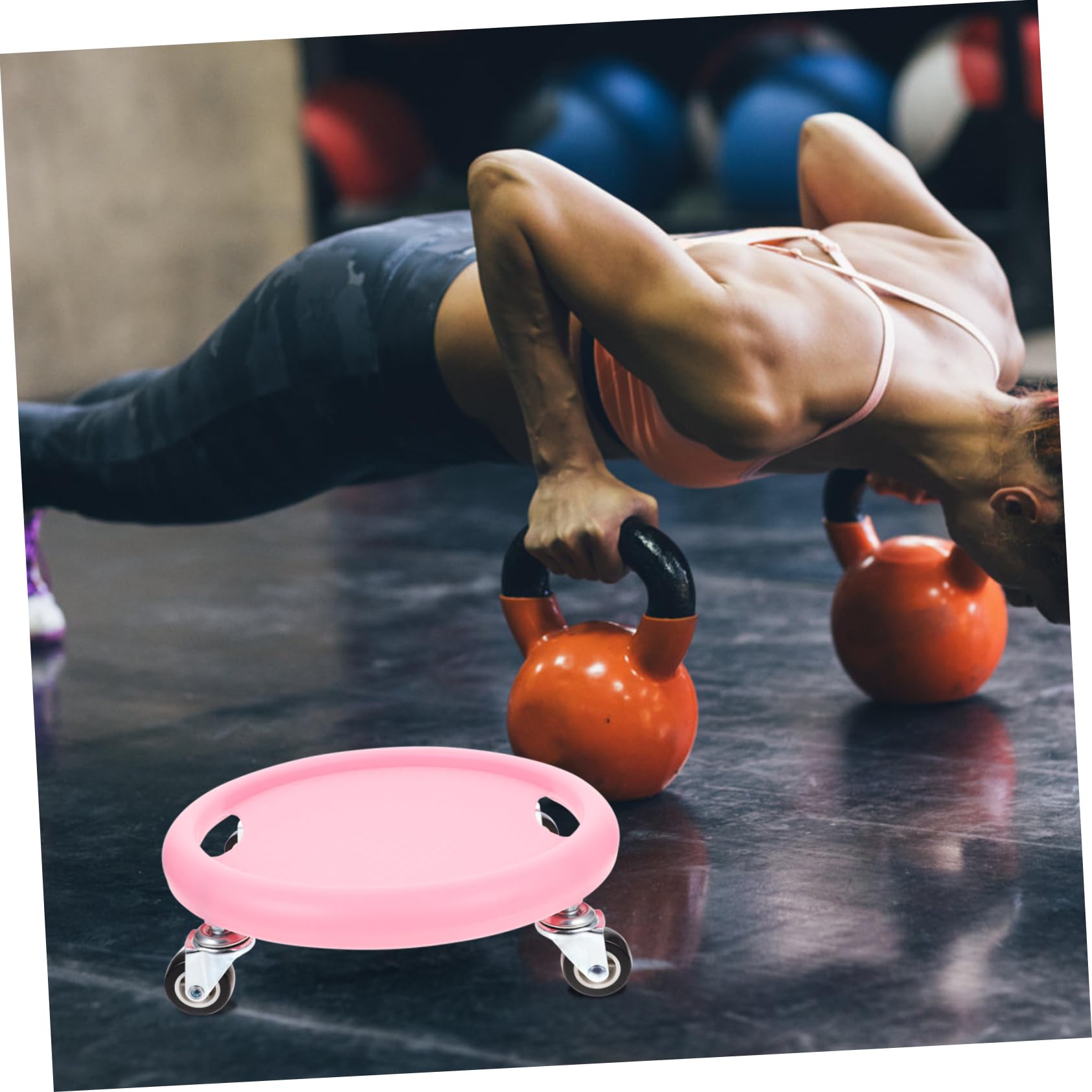 KOMBIUDA Discos Deslizantes para Ejercicios Placa De Entrenamiento Abdominal Equipo De Fitness Compacto y Silencioso