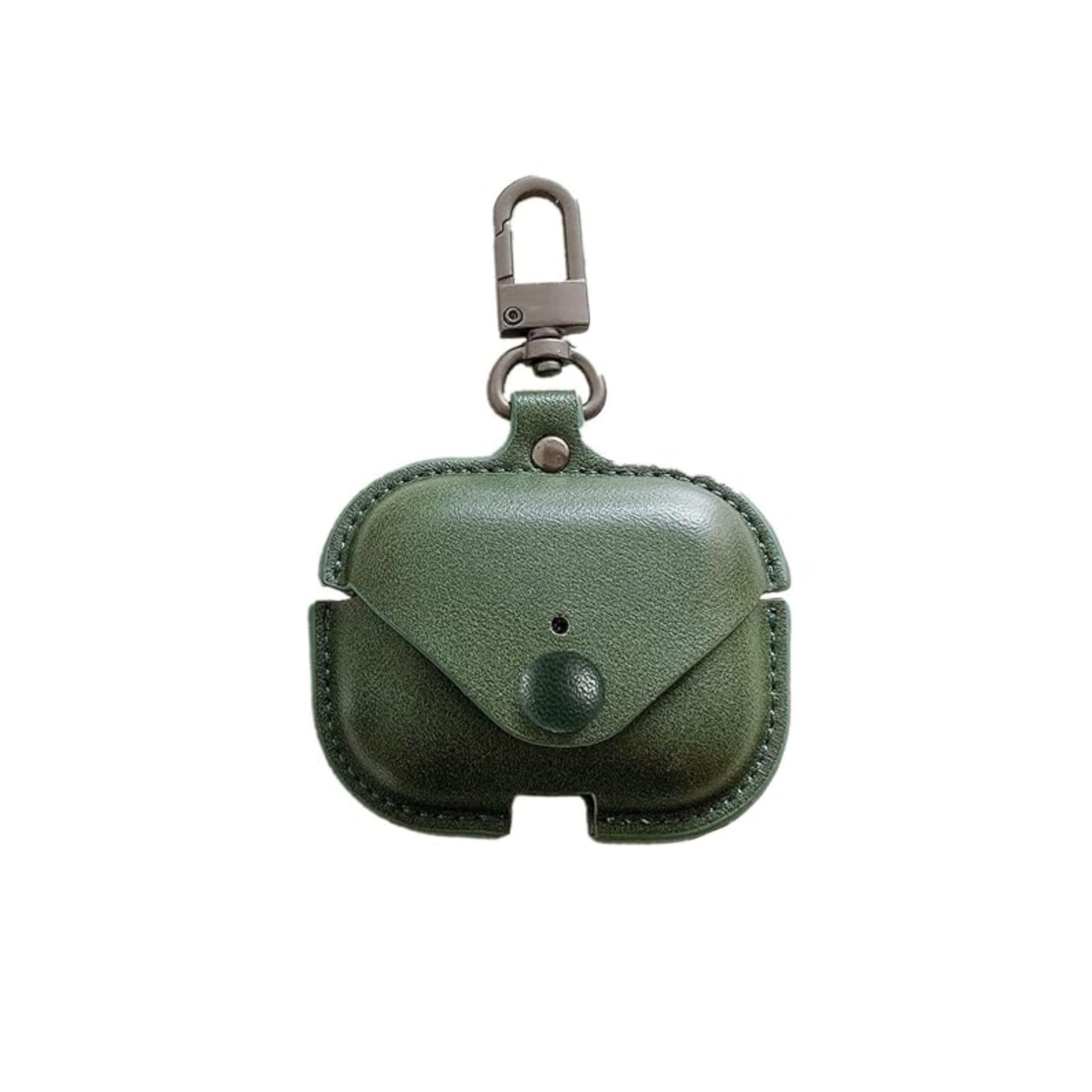 AirPod Pro/Pro2 Camouflage Leather case Cover Shockproof with Loss Prevention Clip for Apple Air-Pods Pro/Pro2 Wireless Charging Case (Army Green)-image-44