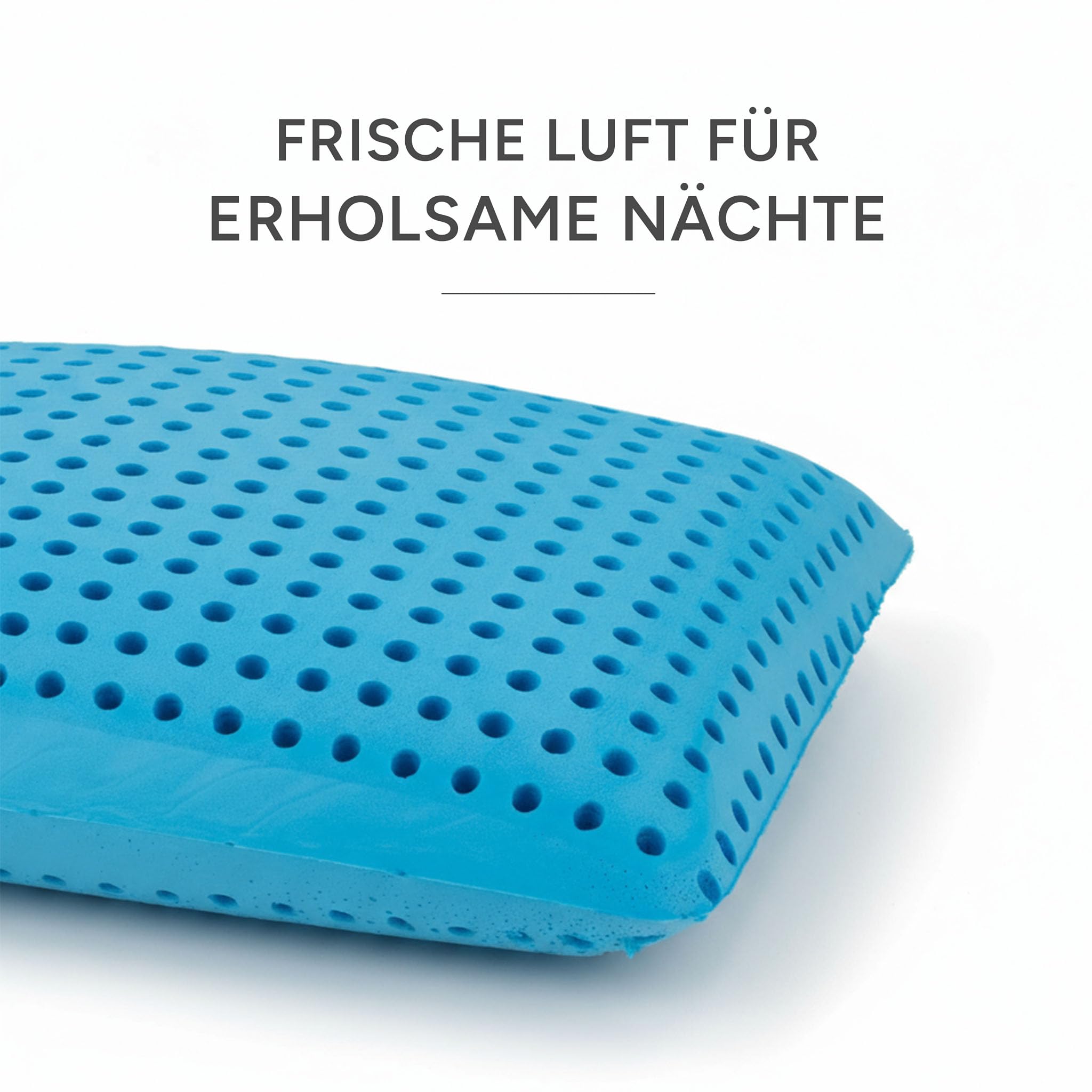 Vital-Dream Orthopädisches Kopfkissen, Ergonomisches Nackenkissen für erholsamen Schlaf für Rücken-, Bauch- und Seitenschläfer, Stützkissen aus Memory-Schaum, optimale Stützfunktion
