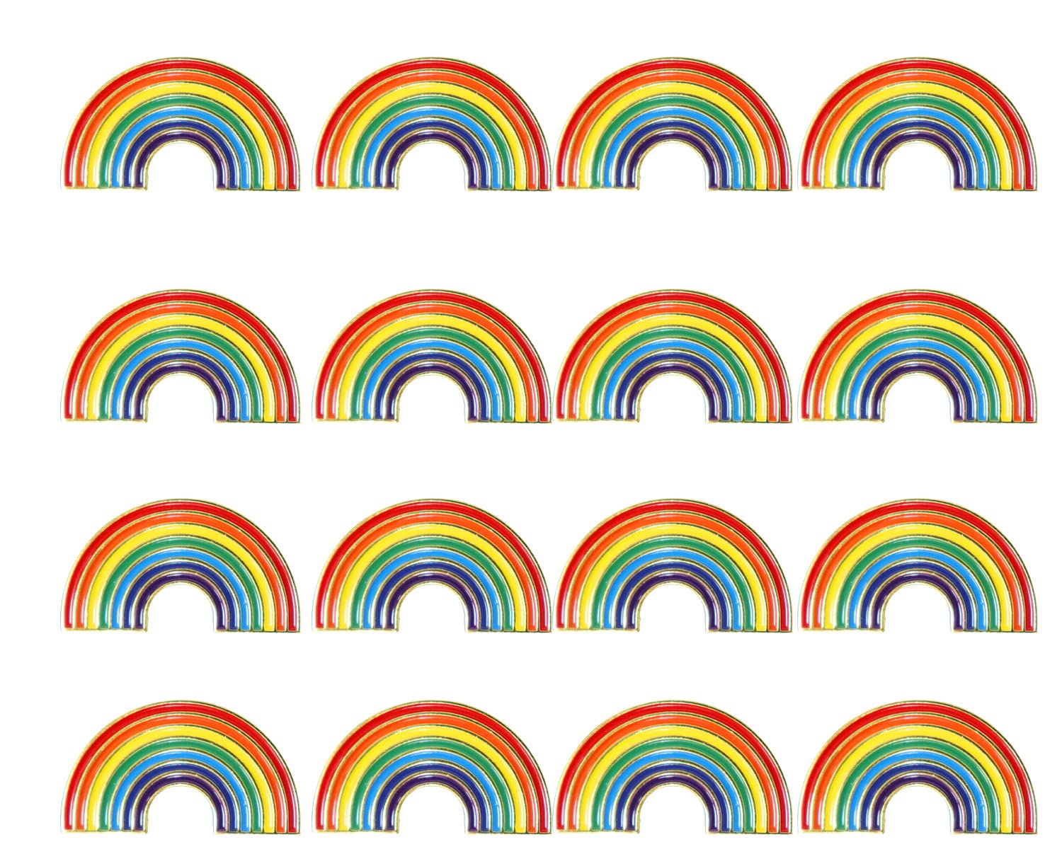 Paquete de 2/12/48/100 pines de metal de 1.25 pulgadas de orgullo arcoíris gay LGBT esmalte de solapa a granel nuevo progreso broche de recuerdo ropa y bolsas, Hierro, Sin gemas.