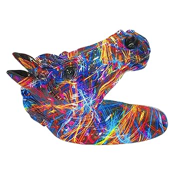 ストリートアート風馬の立体オブジェ カラフル ストリートアート風馬の立体オブジェ カラフル