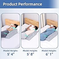Vista 6 de Fanwer Wedge Pillow for Side Sleeping, Back Pillow for Side Sleeper, Bed Wedges & Body Positioners for After Surgery, Anti Snoring, Back Pain