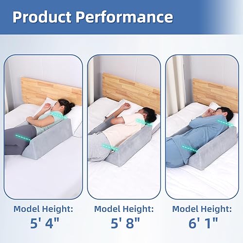 Miniatura 6 de Fanwer Almohada de cuña para dormir de lado, almohada de espalda para dormir de lado, cuñas de cama y posicionadores corporales para después de la
