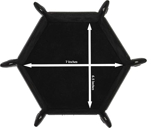 Miniatura 4 de Forged Dice Co. Bandeja de dados plegable portátil para usar como bandeja de dados Bandeja de Dados D&D o juego de dados 6.5 pulgadas silenciosos
