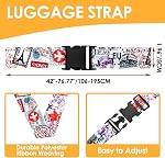 Gutsdoor 2 Pieces Luggage Tags for Suitcase, PU Leather Suitcase Tags with Privacy Protection, Address Card, Stainless Steel Loop for Travel Bag Backpack Suitcases