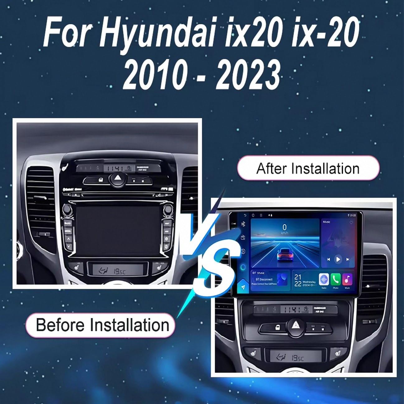 Ekran Apple Car Play, Ekran Android Auto dla Mercury Mariner 2 2007-2012 Bezprzewodowy, Mirror Link, Nawigacja Na Żywo, Asystent Głosowy Siri Gle, 4 Rdzeń 2G+32G