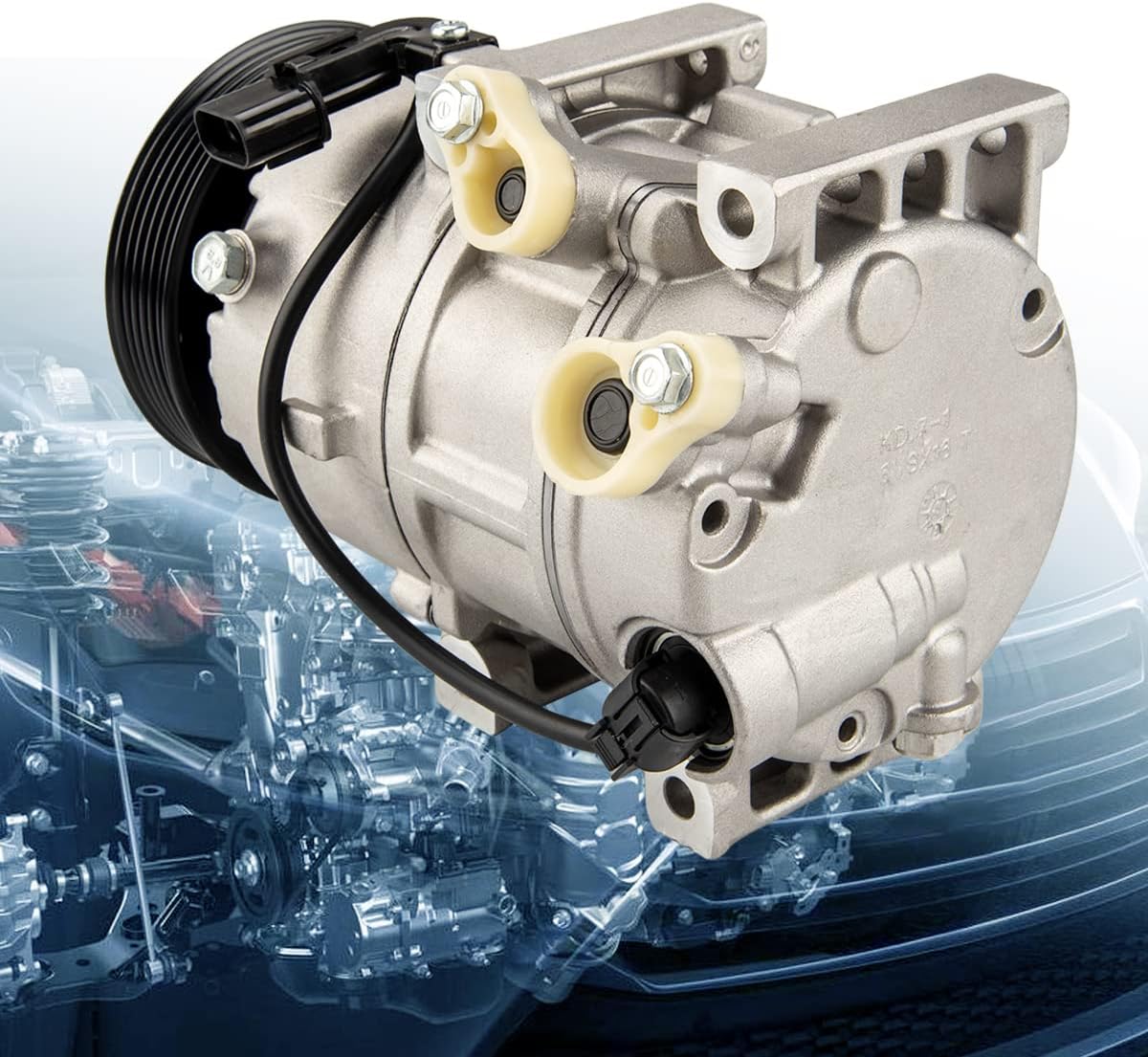 KAC 178317 A/C Compressor, Air Conditioning Compressors Replacement for Sonata 2011, Optima 2011 2.0/2.4 Replace 10349930, 1011218, 7512961, 256161, CO 11218C 639966, 178317, 178328, 7512958