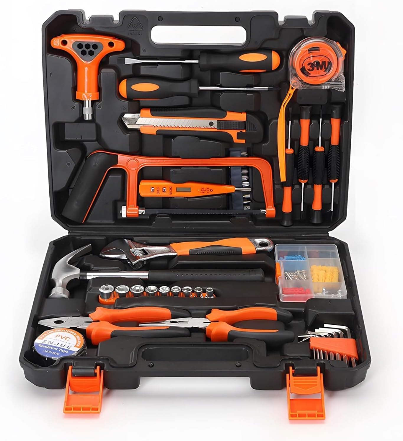 82 piece home tool kit set, complete...