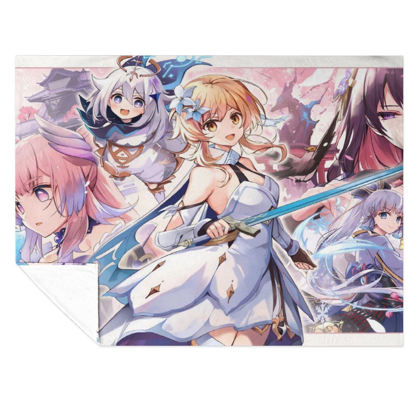 原神　ブランケット Amazon｜原神-ピンクの髪の蛍ブランケット 毛布40