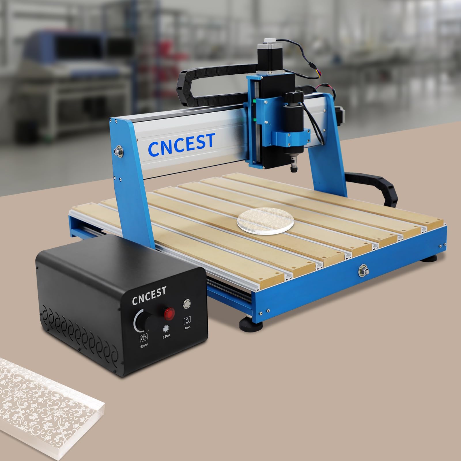 CNC Router Machine 500W Spindle 3-Axis Engraving Milling Machine Milling Carving Machine DIY CNC Router Kit for Wood Metal Acrylic MDF Carving Arts Crafts DIY Design