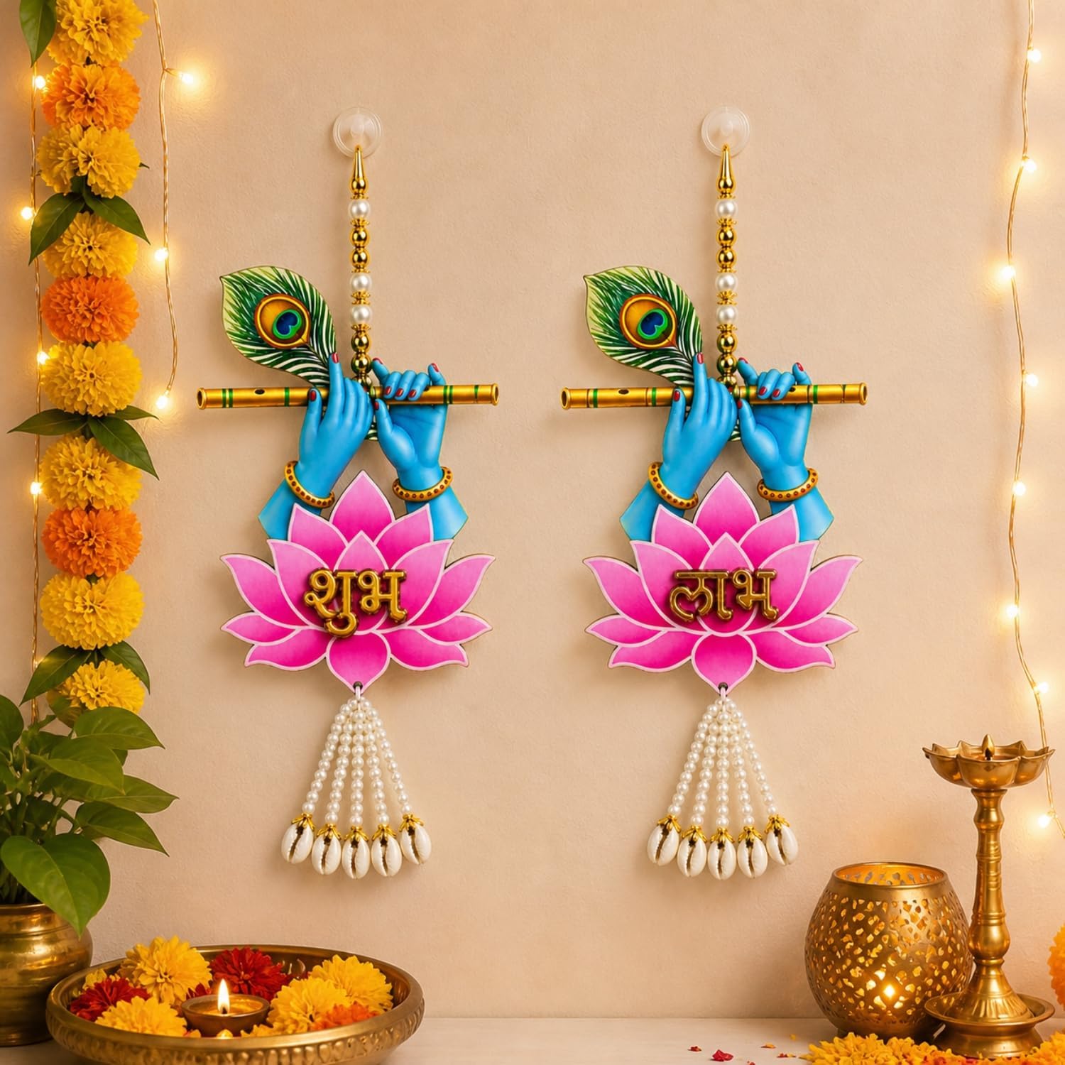 Shubh Labh Wall Hanging - Diwali Decor & Auspicious Gifts -3
