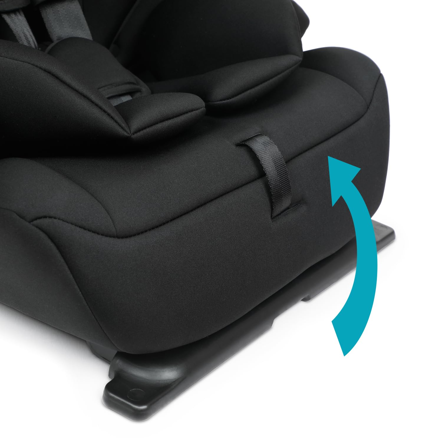 YORK Siège Auto Rehausseur I-Size 76-150 cm, Longue Durée, Évolutif, Équivalent Groupe 1/2/3, 9-36 kg, 15 Mois-12 Ans, Ceinturé, Réglable en Hauteur, Harnais Escamotable, Inclinable – Shadow