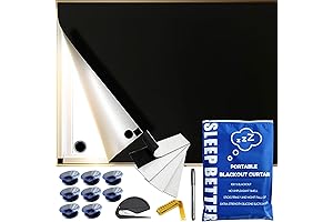 Colel Portable Blackout Curtains for Bedroom